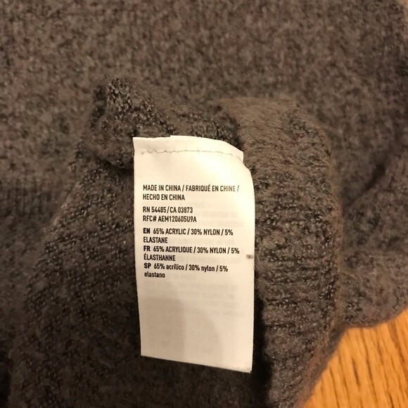 American Eagle Puff Sleeve Cross String Cut Out Neckline Sweater - Picture 10 of 15